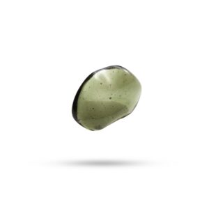 Natural Moldavite Flush Organic Loose Gemstone, 13x18 mm, Moldavite Jewelry Handmade Gift for Women, 1 Piece