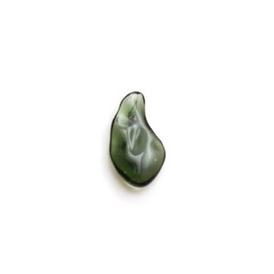 Natural Moldavite Flush Organic Loose Gemstone, 12x22 mm, Moldavite Jewelry Handmade Gift for Women, 1 Piece