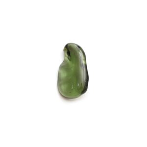 Natural Moldavite Flush Organic Loose Gemstone, 11x18.5 mm, Moldavite Jewelry Handmade Gift for Women, 1 Piece