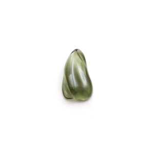 Natural Moldavite Flush Organic Loose Gemstone, 10x18.5 mm, Moldavite Jewelry Handmade Gift for Women, 1 Piece