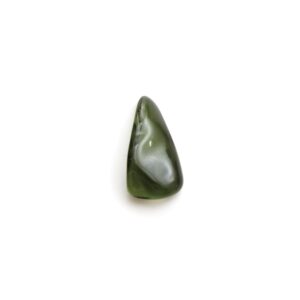 Natural Moldavite Flush Organic Loose Gemstone, 10x20 mm, Moldavite Jewelry Handmade Gift for Women, 1 Piece