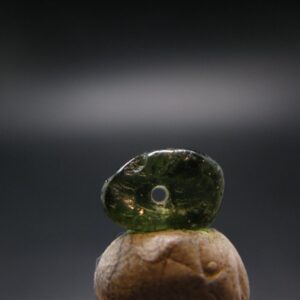 Moldavite Tektite Tumbled Bead From Czech Republic - 12 Mm - 3.55 Carats