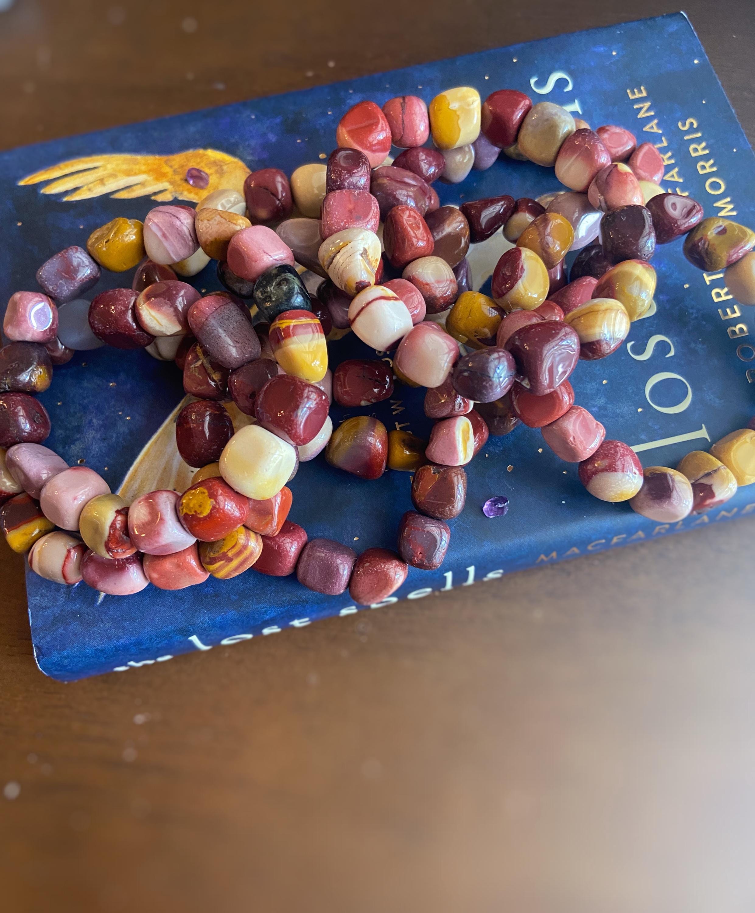 Mookaite Jasper Bracelet: Earthy Bead Jewelry, Root Chakra, Intuitively Chosen