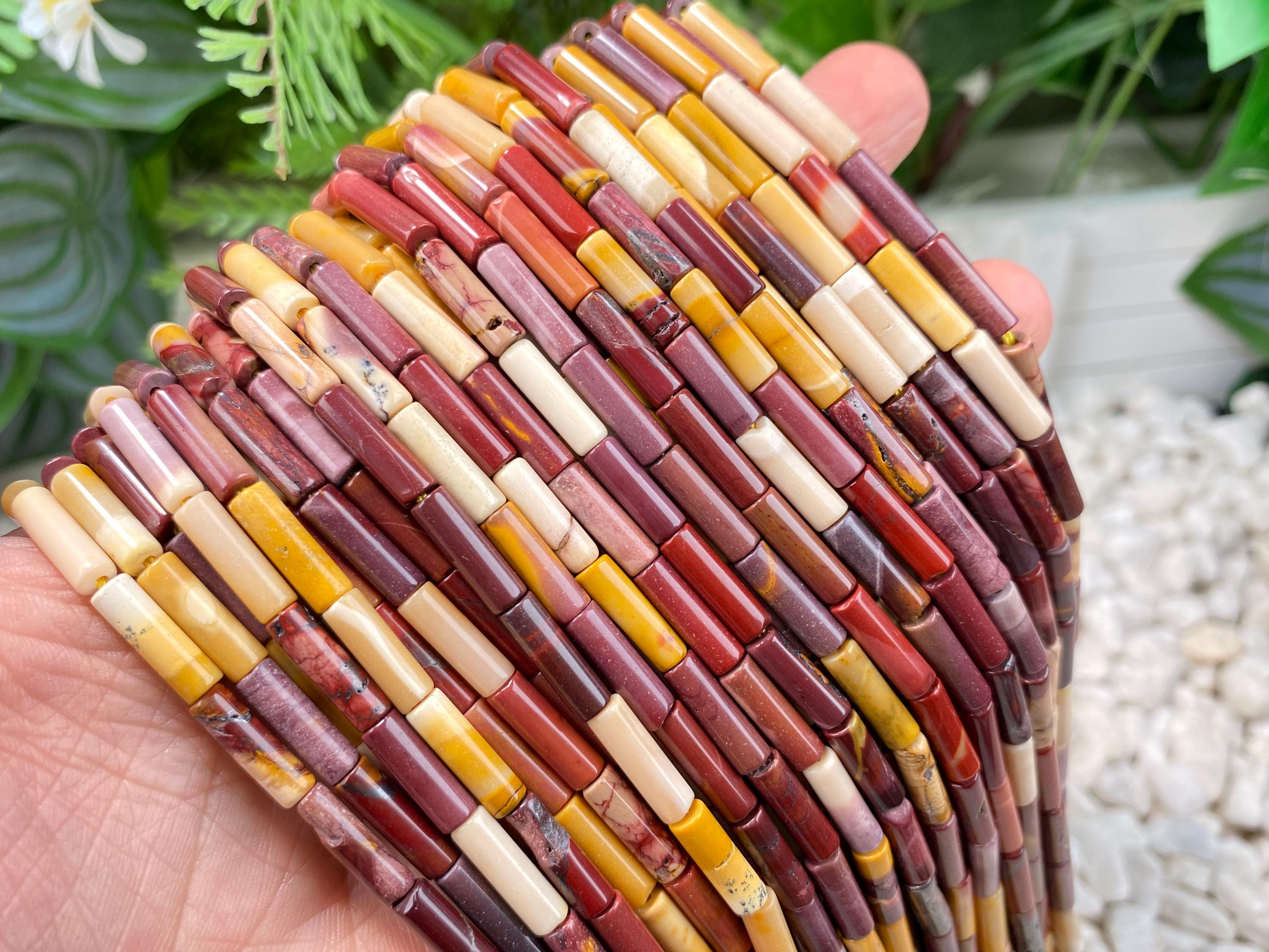 Natural 4x13mm Mookaite Cylindrical Tube Gemstone Beads,for Jewelry Making Diy Neckalce/bracelets Semi Precious Stone Beads. Natural 4x13mm Mookaite Cylindrical Tube Gemstone Beads,for Jewelry Making Diy Neckalce/bracelets Semi Precious Stone Beads.
