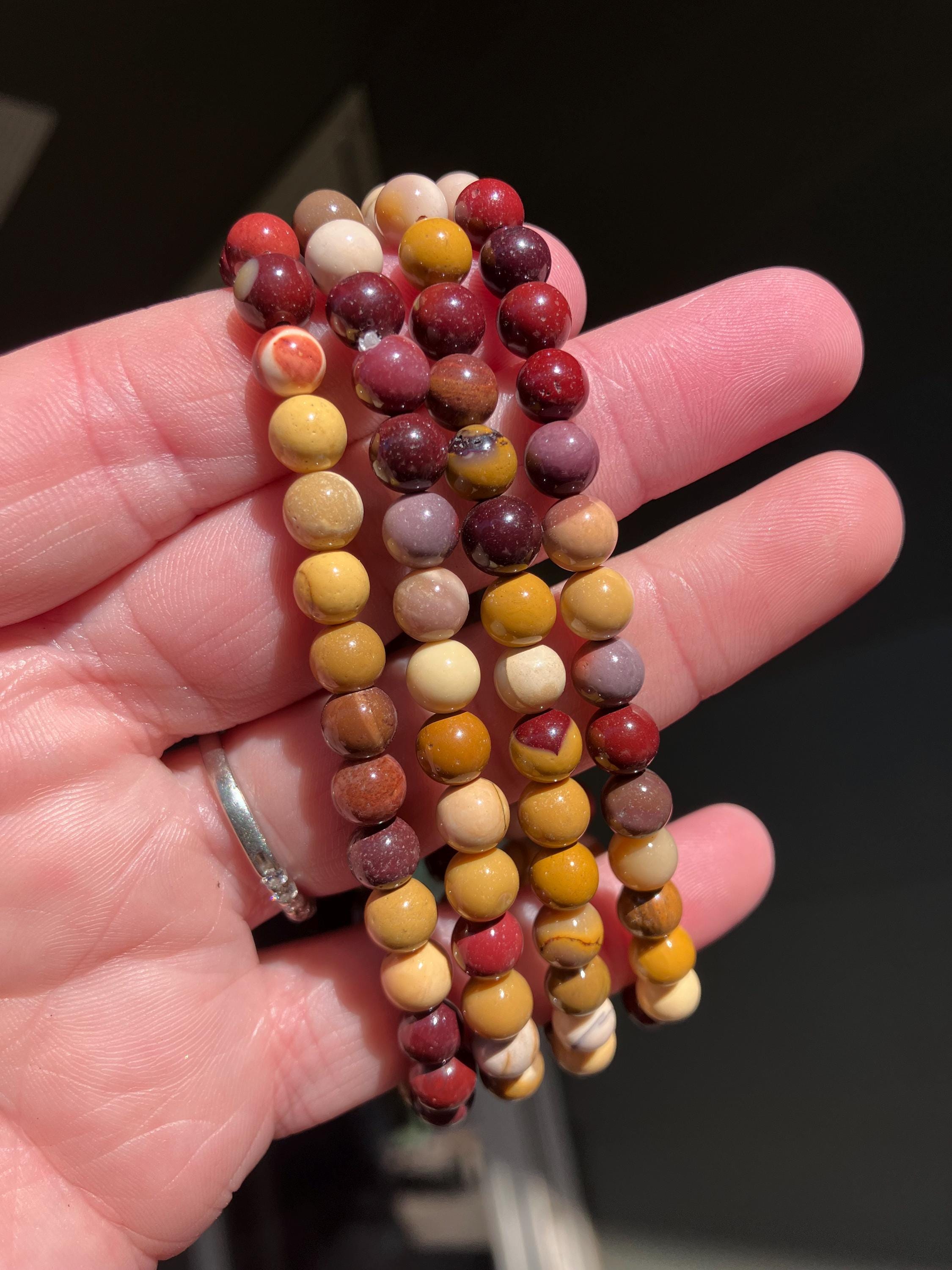 Natural Mookaite Jasper 6mm Gemstone Beaded Jewelry Crystal Bracelet Natural Mookaite Jasper 6mm Gemstone Beaded Jewelry Crystal Bracelet