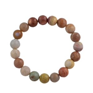 Natural Mookaite- Bracelet Facted Round Size 10mm and 12mm- Handmade In USA- approx. 7-7.5" Bracelet Crystal Bracelet- LGS Natural Mookaite- Bracelet Facted Round Size 10mm and 12mm- Handmade In USA- approx. 7-7.5" Bracelet Crystal Bracelet- LGS