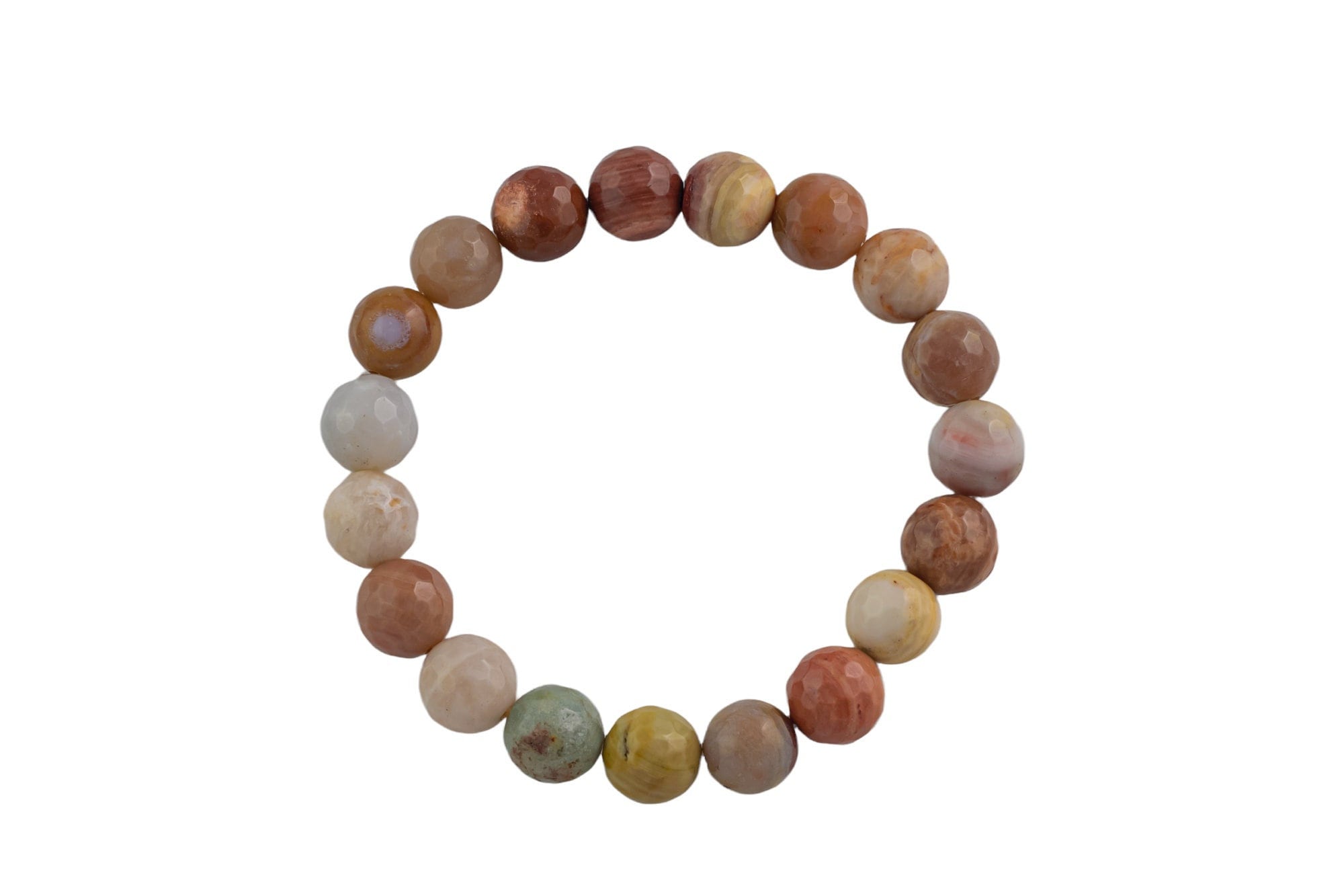 Natural Mookaite- Bracelet Facted Round Size 10mm And 12mm- Handmade In Usa- Approx. 7-7.5" Bracelet Crystal Bracelet- Lgs Natural Mookaite- Bracelet Facted Round Size 10mm And 12mm- Handmade In Usa- Approx. 7-7.5" Bracelet Crystal Bracelet- Lgs