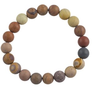 Natural Mookaite- Bracelet Matte Round Size 10mm and 12mm- Handmade In USA- approx. 7-7.5" Bracelet Crystal Bracelet- LGS Natural Mookaite- Bracelet Matte Round Size 10mm and 12mm- Handmade In USA- approx. 7-7.5" Bracelet Crystal Bracelet- LGS