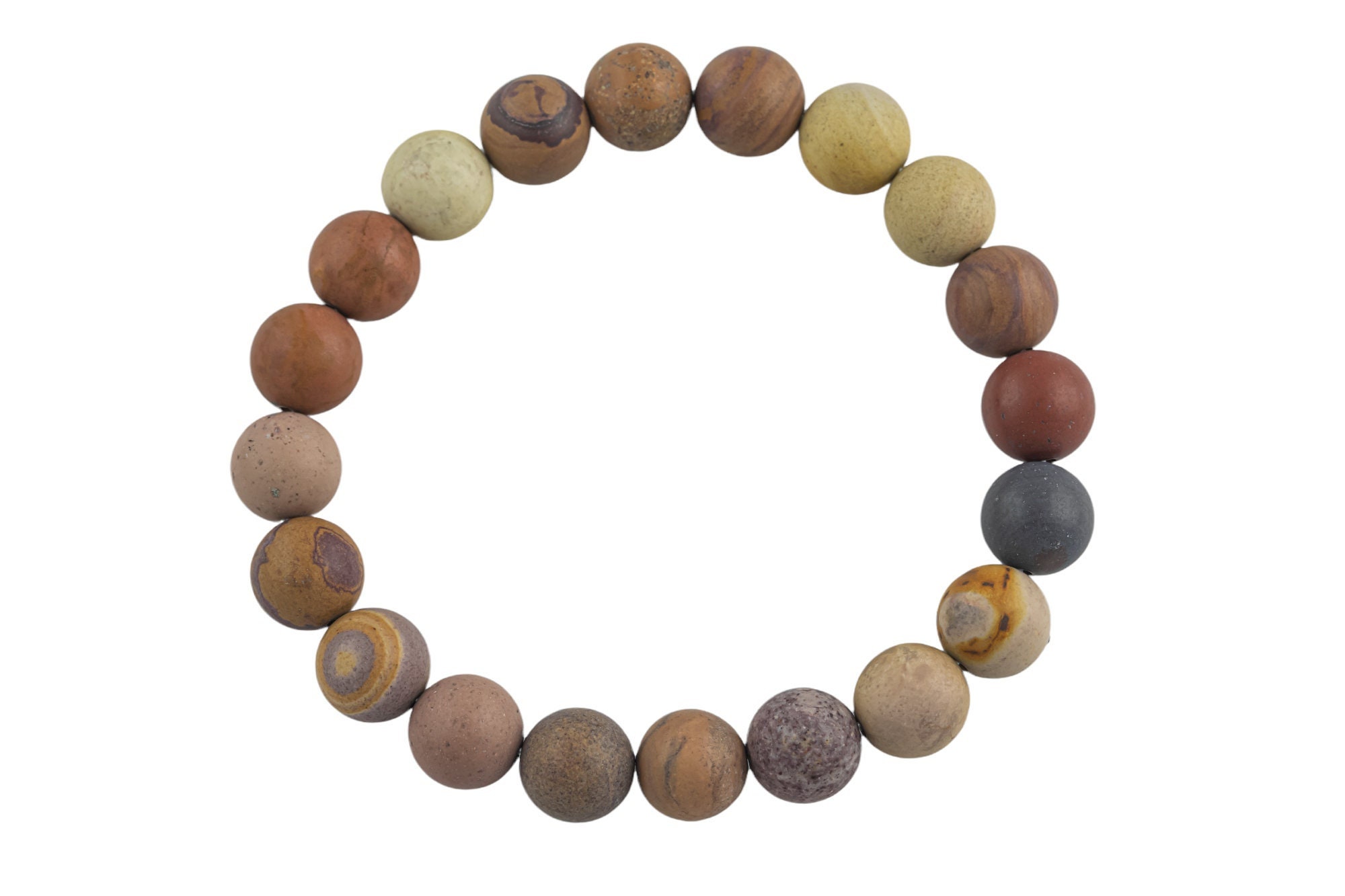 Natural Mookaite- Bracelet Matte Round Size 10mm And 12mm- Handmade In Usa- Approx. 7-7.5" Bracelet Crystal Bracelet- Lgs Natural Mookaite- Bracelet Matte Round Size 10mm And 12mm- Handmade In Usa- Approx. 7-7.5" Bracelet Crystal Bracelet- Lgs