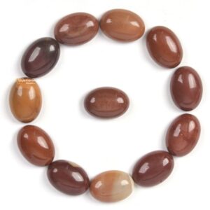 14mm Natural Mookaite Jasper Gemstone Oval Flatback CAB Cabochon 14mm Natural Mookaite Jasper Gemstone Oval Flatback CAB Cabochon