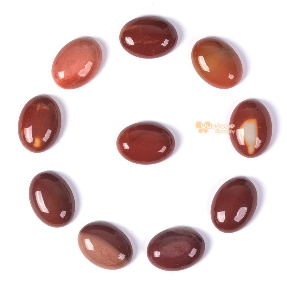 18mm Mookaite Jasper Gemstone Oval Cab Cabochon