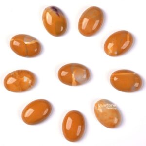 18mm Yellow mookaite jasper gemstone oval cab cabochon 18mm Yellow mookaite jasper gemstone oval cab cabochon