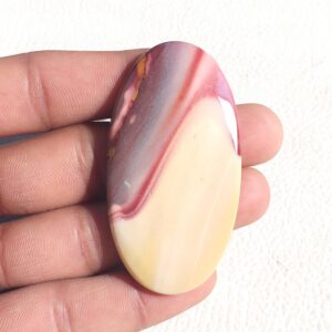 62x33x6 MM Mookaite Cabochon 107.7 Carat, Oval Shape Gemstone 62x33x6 MM Mookaite Cabochon 107.7 Carat, Oval Shape Gemstone