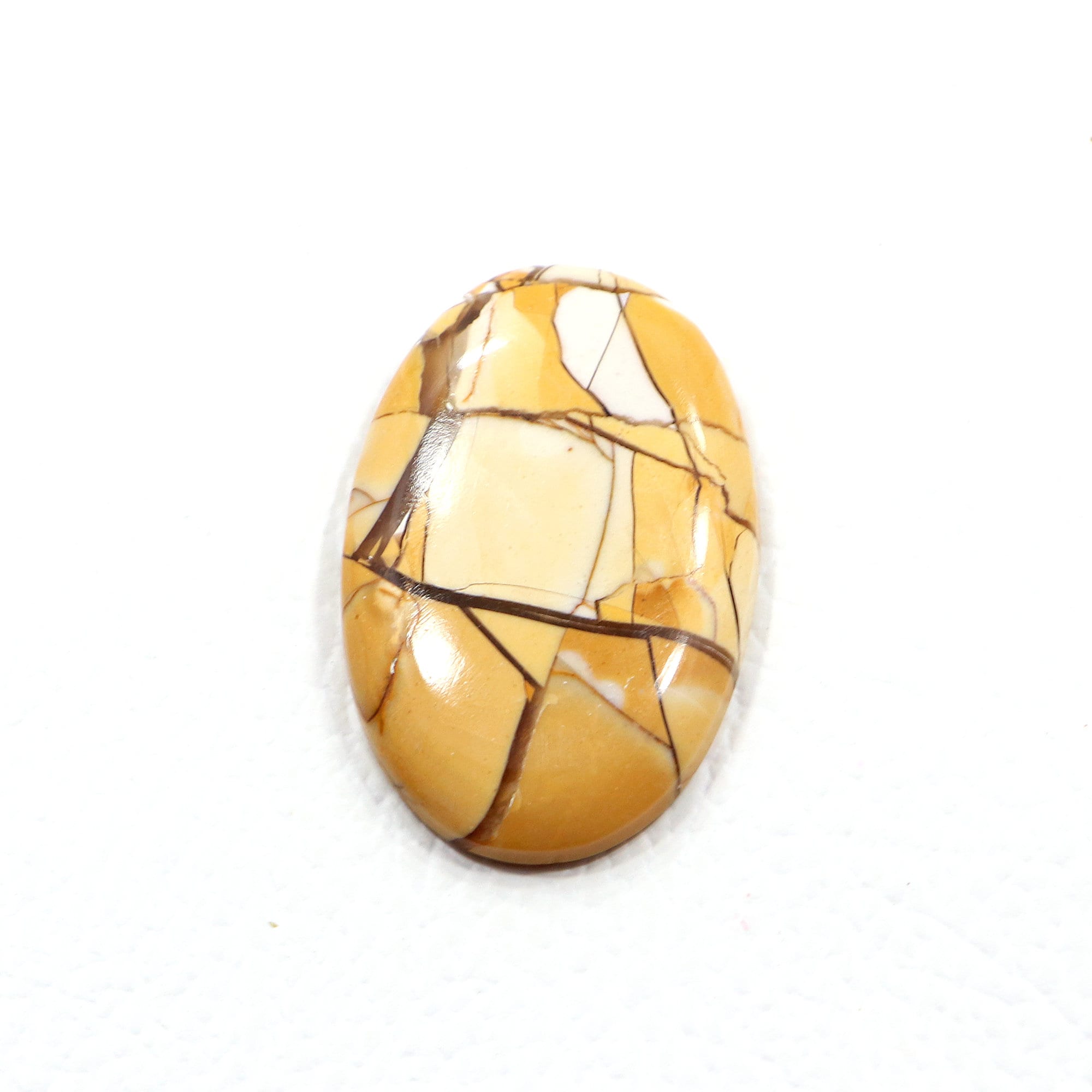 Brecciated Mookaite Jasper Cabochon: Oval Radiolarite Gemstone (24x38 Mm)