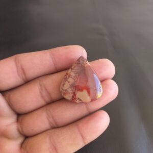 Mookaite Gemstone Cabochon, Pear Shape 39 Carat (30x26x6 MM) Mookaite Gemstone Cabochon, Pear Shape 39 Carat (30x26x6 MM)