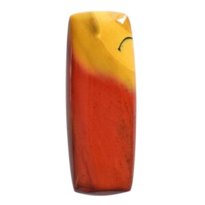 Natural Mookaite Jasper Cabochon, Semi-Precious Gemstone (36x13x4.5 MM) Natural Mookaite Jasper Cabochon, Semi-Precious Gemstone (36x13x4.5 MM)