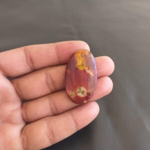 Natural Mookaite Gemstone Cabochon, Oval Shape 49 Carat (40x23x5 MM) Natural Mookaite Gemstone Cabochon, Oval Shape 49 Carat (40x23x5 MM)