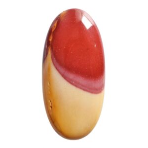 Red Mookaite Jasper Cabochon, Oval Flat Back Stone (38x18x5.5 MM) Red Mookaite Jasper Cabochon, Oval Flat Back Stone (38x18x5.5 MM)