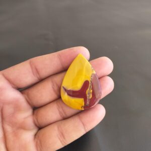 Natural Mookaite Gemstone Cabochon, Pear Shape 45 Carat (44x32x4 MM) Natural Mookaite Gemstone Cabochon, Pear Shape 45 Carat (44x32x4 MM)