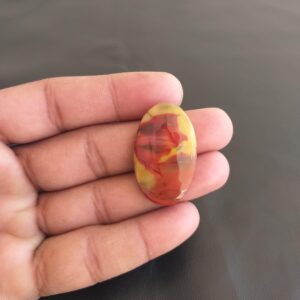 Natural Mookaite Gemstone Cabochon, Oval Shape 38 Carat (35x21x5 MM) Natural Mookaite Gemstone Cabochon, Oval Shape 38 Carat (35x21x5 MM)