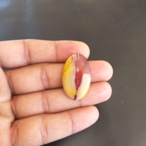 Oval Mookaite Cabochon: 25 Carat Gemstone (32x20x5 MM Oval Mookaite Cabochon: 25 Carat Gemstone (32x20x5 MM