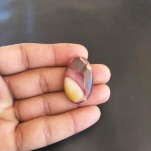 Oval Mookaite Stone Cabochon: 42.5 Carat Gemstone (34x21x8 MM) Oval Mookaite Stone Cabochon: 42.5 Carat Gemstone (34x21x8 MM)
