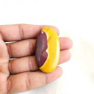 Oval Mookaite Stone Cabochon: Natural Gemstone Pendant (52x28x7 MM, 82.5 Carat Oval Mookaite Stone Cabochon: Natural Gemstone Pendant (52x28x7 MM, 82.5 Carat