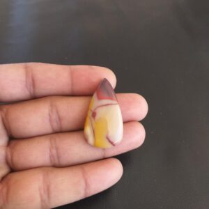 Pear Mookaite Cabochon: Natural Gemstone for Pendant (36x20x7 mm, 32.5 Carat Pear Mookaite Cabochon: Natural Gemstone for Pendant (36x20x7 mm, 32.5 Carat