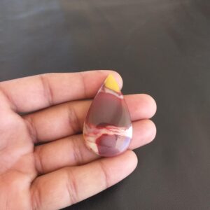 Pear Shape Mookaite Cabochon: Natural Gemstone for Pendant (48x28x7 MM, 62.5 Carat Pear Shape Mookaite Cabochon: Natural Gemstone for Pendant (48x28x7 MM, 62.5 Carat