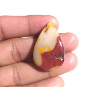 Mookaite Stone Cabochon : Pear Shape Gemstone For Jewelry (36x23x6 MM) Mookaite Stone Cabochon : Pear Shape Gemstone For Jewelry (36x23x6 MM)