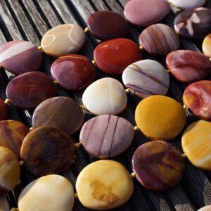 Mookaite Pebble Beads 25-36mm (etb00521) Unique Jewelry/vintage Jewelry/gemstone Necklace