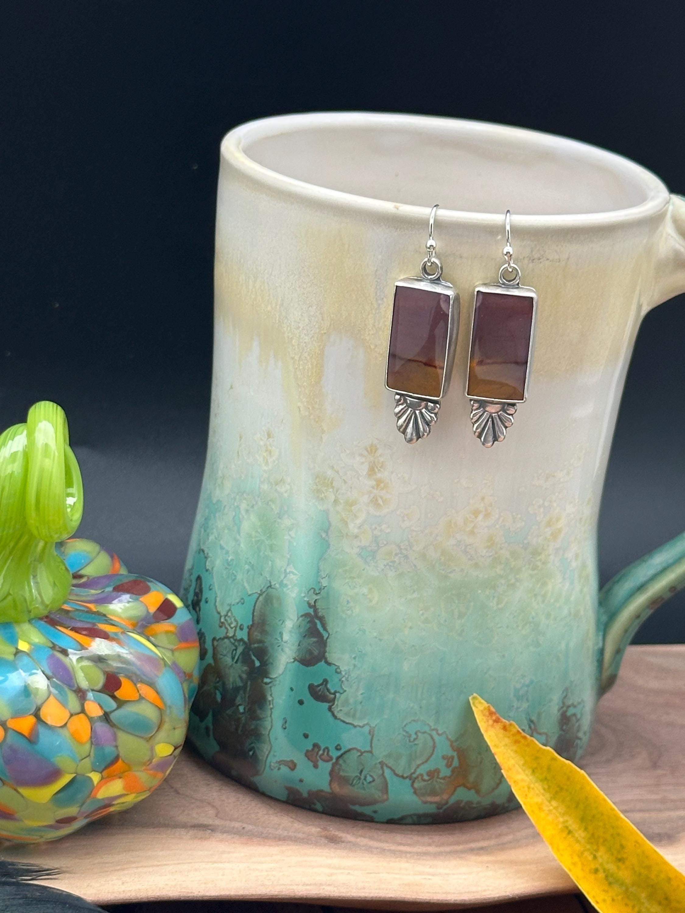 Mookaite Jasper Artisan Earrings