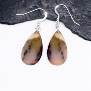Desert Sunset - Beautiful Natural Mookaite Sterling Silver Earrings