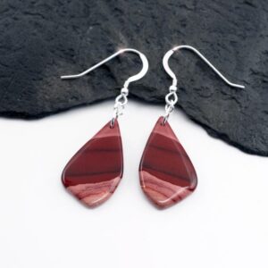Desert Sunset - Beautiful Natural Mookaite Sterling Silver Earrings