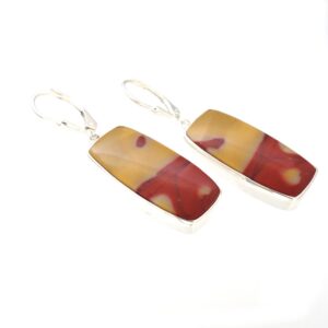 Mookaite Earrings Handmade in Bali yellow earrings stone earrings classy earrings dress earrings dangle earrings fun earrings funky earrings