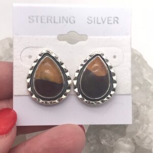 Huge Mookaite Jasper Stud Earrings