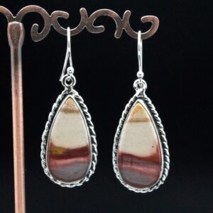 Sterling Silver Mookaite Earrings