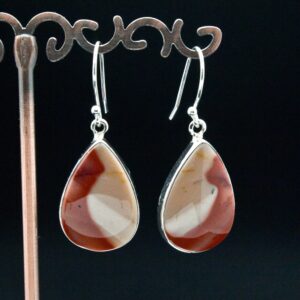 Sterling Silver Mookaite Earrings