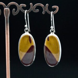 Sterling Silver Mookaite Earrings