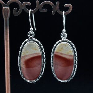 Sterling Silver Mookaite Earrings