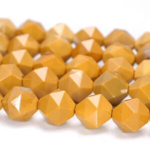 6mm Yellow Mookaite Beads Star Cut Faceted Grade Aaa Genuine Natural Gemstone Loose Beads 14.5" Bulk Lot 1,3,5,10 And 50 (80005198-m19)