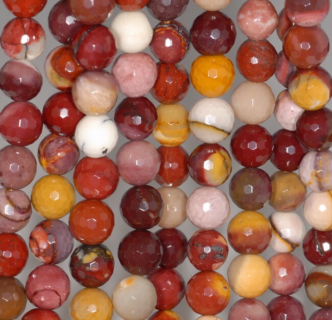 8mm Mookaite Gemstone Faceted Round Loose Beads 7 Inch Half Strand (80002028 H-a64) 8mm Mookaite Gemstone Faceted Round Loose Beads 7 Inch Half Strand (80002028 H-a64)