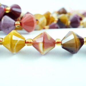 Mookaite Beads (Bicone)(Faceted)(8mm)(16"Strand)