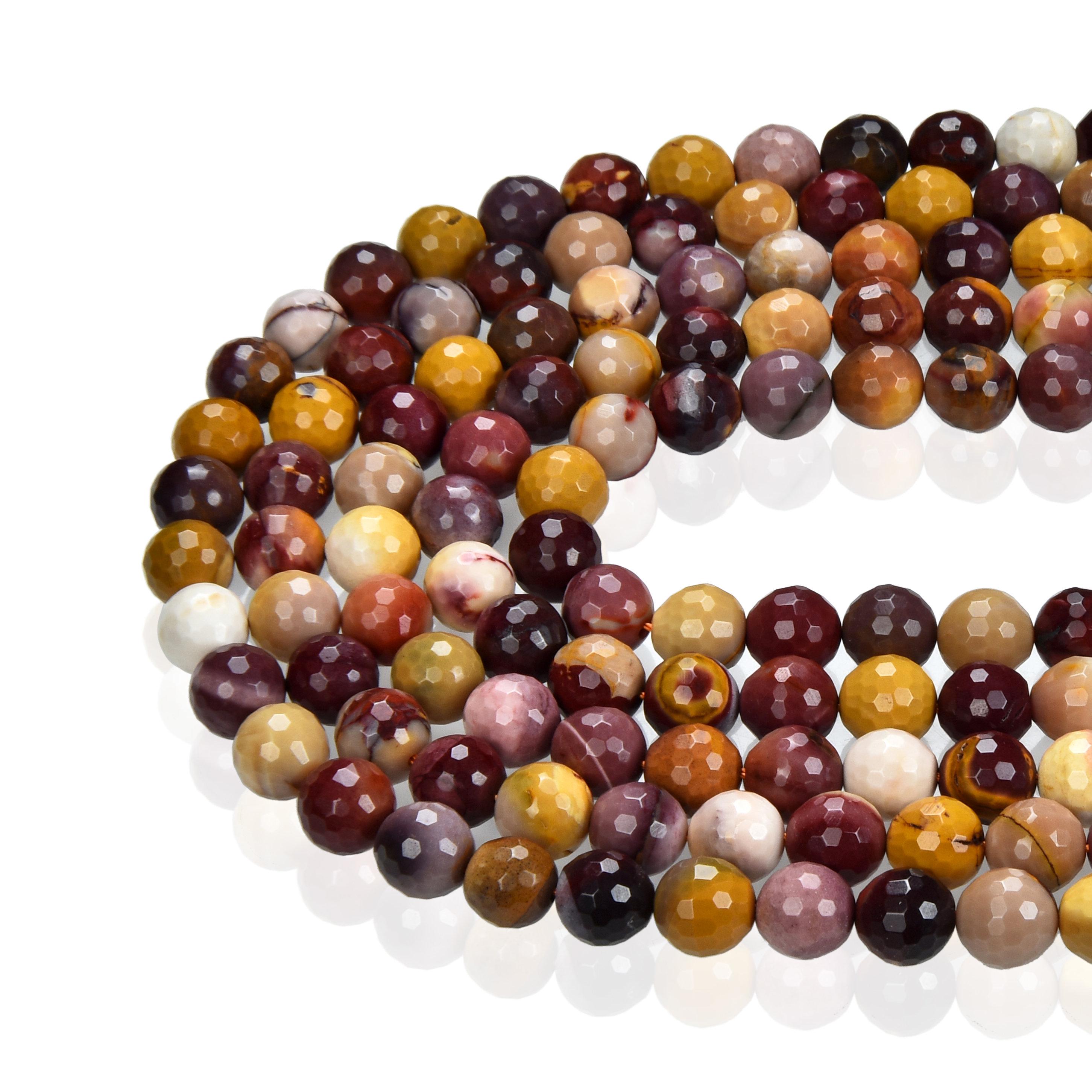 Mookaite Jasper Faceted Round Beads 3mm 4mm 6mm 8mm 10mm 15.5" Strand Mookaite Jasper Faceted Round Beads 3mm 4mm 6mm 8mm 10mm 15.5" Strand