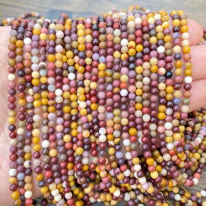 2mm/3mm/4mm Natural Gemstone Round Beads,mookaite Round Beads,gemstone Beads Necklace,crystal Beads,smooth Round Beads,for Jewelry Making.