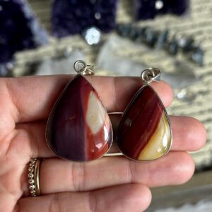 Mookaite Necklace, .925 Sterling Silver