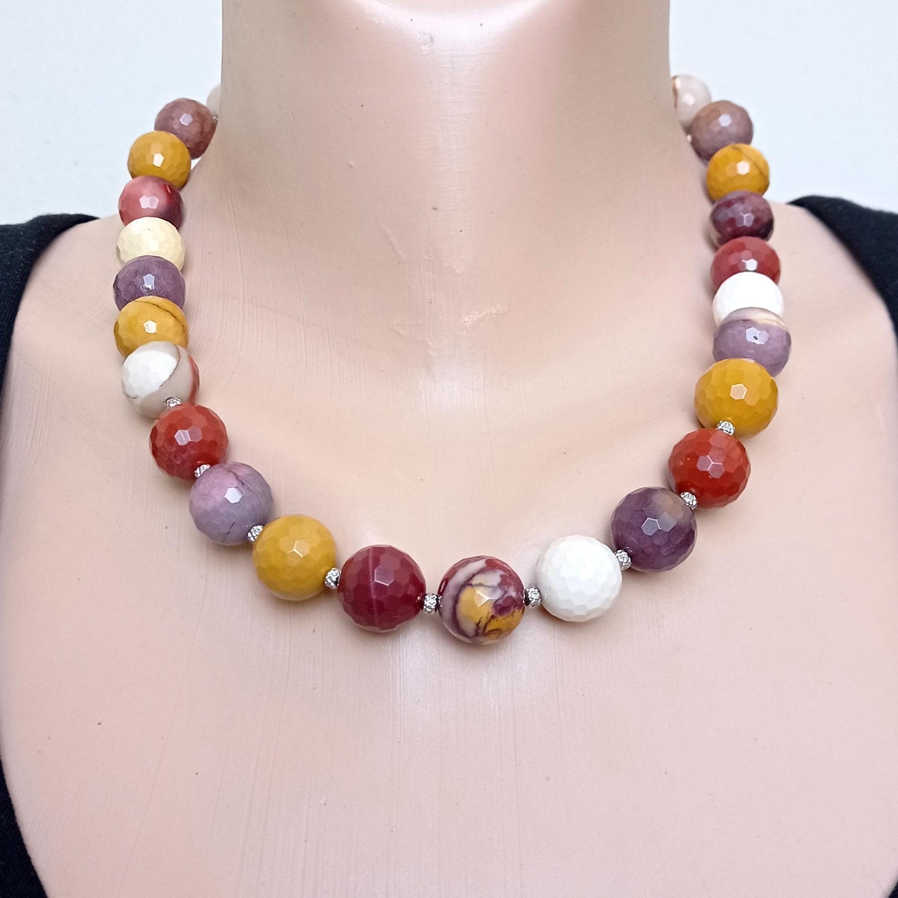 Colorful Mookaite Jasper Necklace