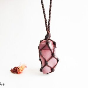 Mookaite necklace in yellow, pink or red shades: Mookaite, a Jasper stone native to Australia