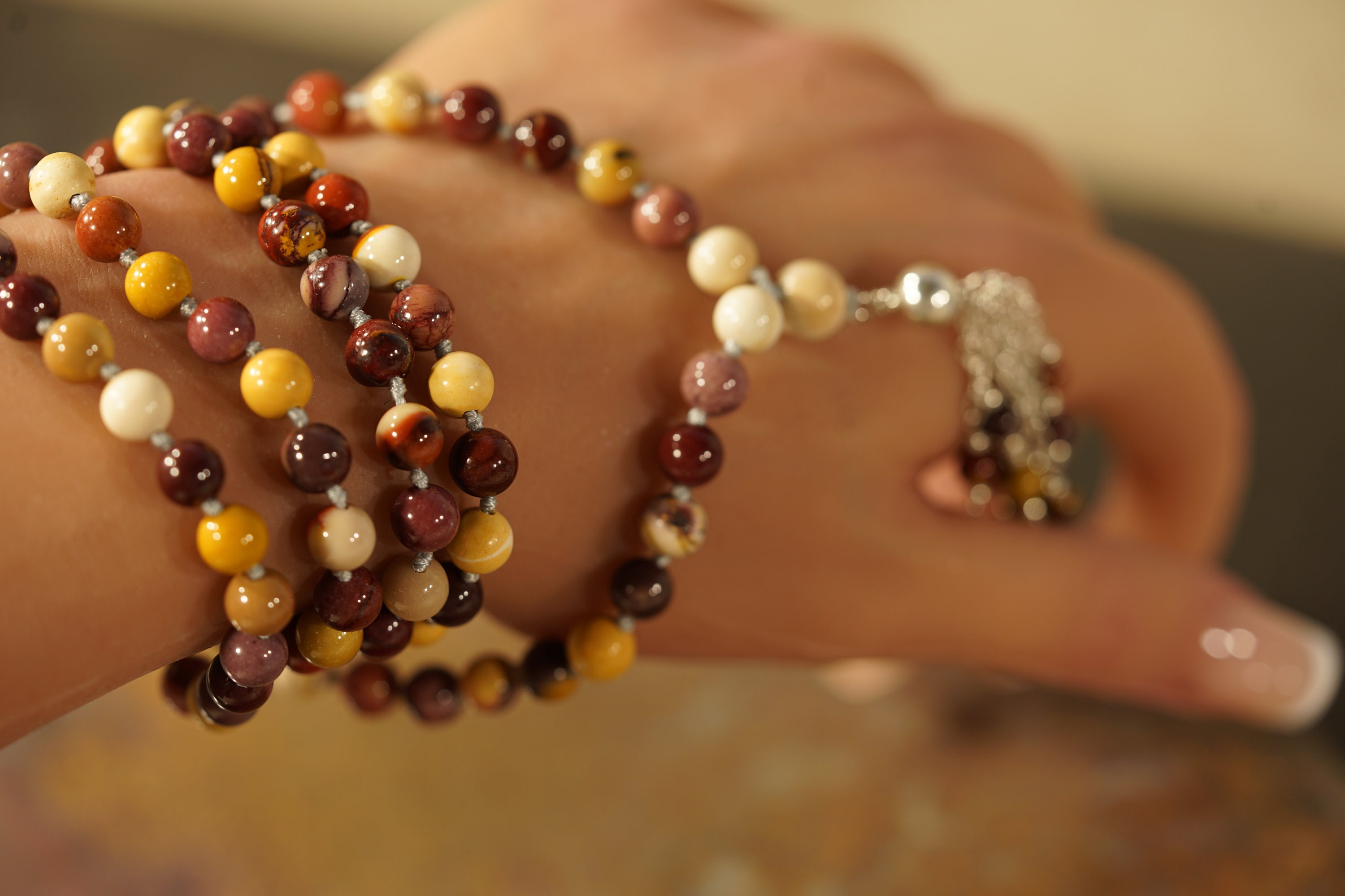 Mookaite Jasper Mala Necklace • 6mm • 108+ • Mookaite Jasper Mala Personal Growth • Vitality Beads Unique Mala • Grounding Jewelry • Ag4902 Mookaite Jasper Mala Necklace • 6mm • 108+ • Mookaite Jasper Mala Personal Growth • Vitality Beads Unique Mala • Grounding Jewelry • Ag4902
