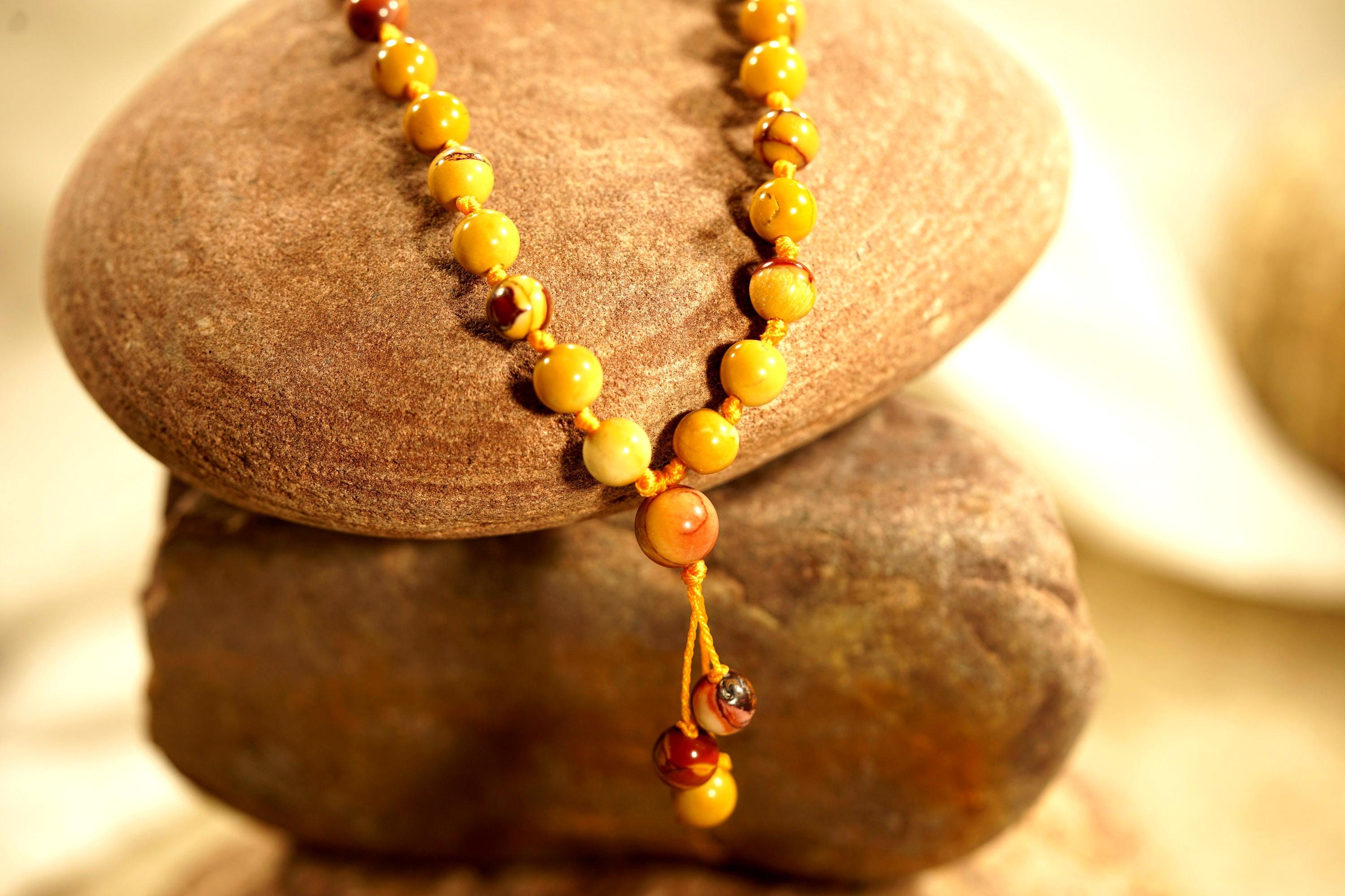 Mookaite Pocket Mala • 27+1 Bead Mala • 8mm • Mini Mala • Jewelry Men • Quarter Mala • Gift For Storyteller • Worry Beads • 3817